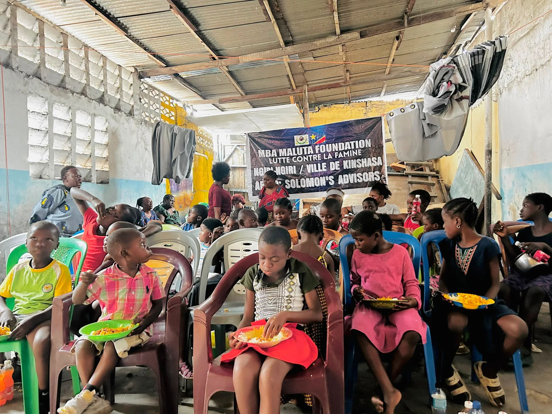 Registro da obra número 15 da MBA Maluta Foundation em Ngiri Ngiri-Kinshasa